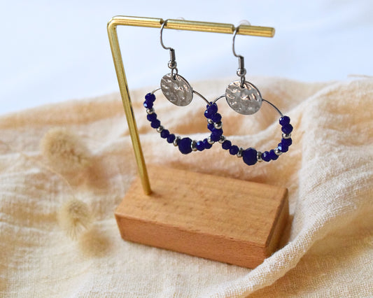 Boucles d'oreilles Laly bleues