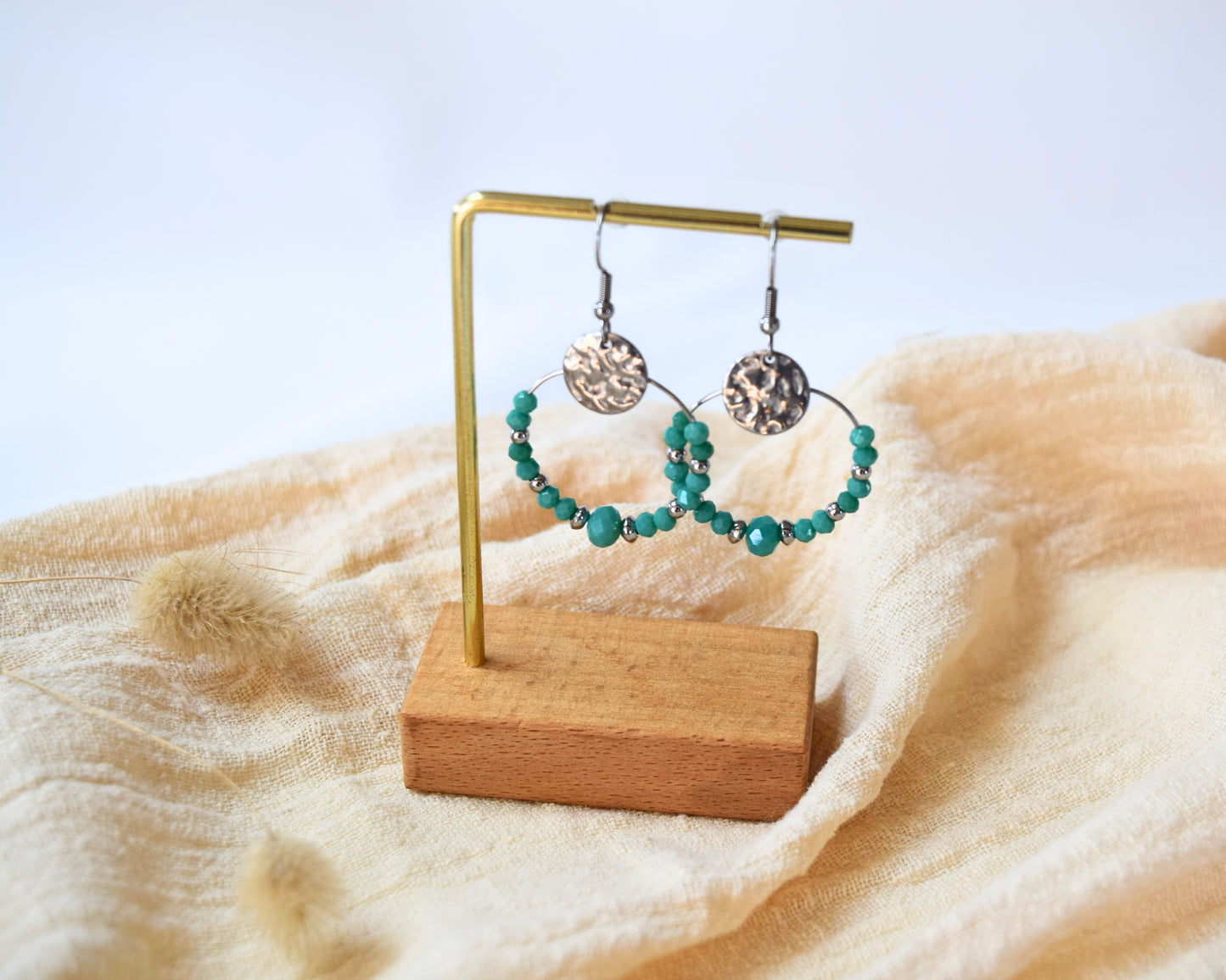 Boucles d'oreilles Laly vertes