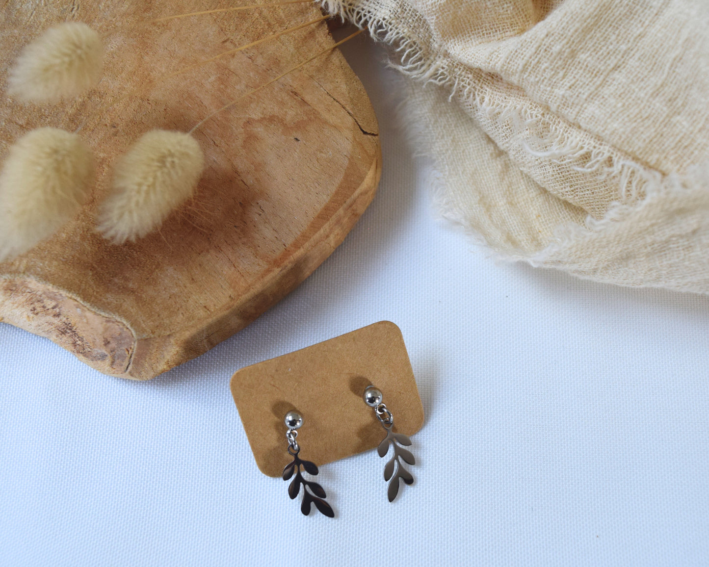 Boucles d'oreilles  Feuille